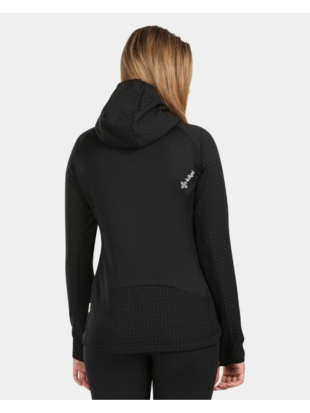 Kilpi Hanorac din fleece cu glugă pentru femei Kilpi FRENSIS-W Negru