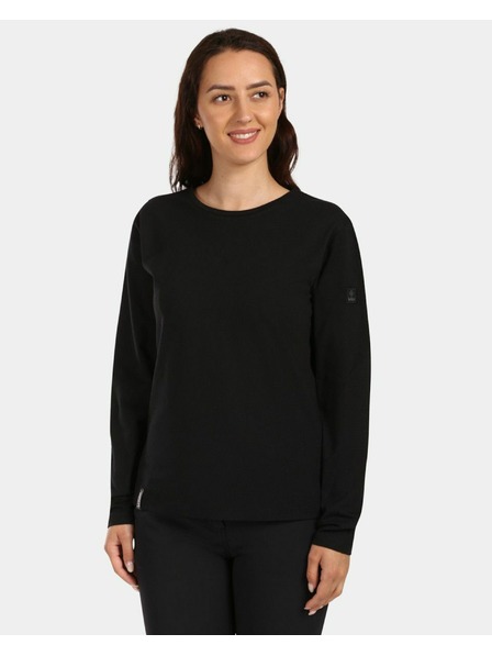 Kilpi Tricou din bumbac cu mânecă lungă pentru femei Kilpi PROMOX-W Negru