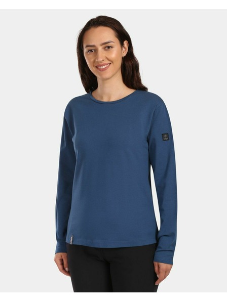 Kilpi Tricou din bumbac cu mânecă lungă pentru femei Kilpi PROMOX-W Albastru Închis