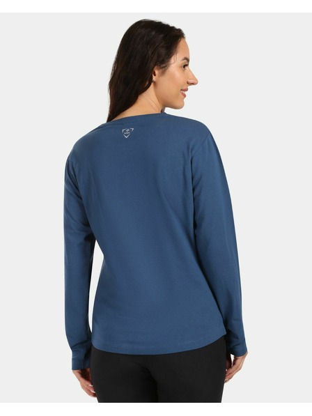 Kilpi Tricou din bumbac cu mânecă lungă pentru femei Kilpi PROMOX-W Albastru Închis