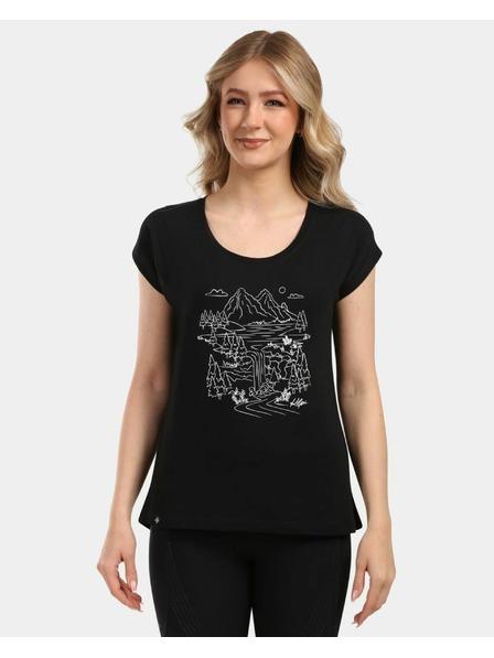 Kilpi Tricou de bumbac pentru femei Kilpi ROANE-W Negru
