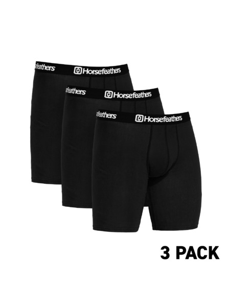 Horsefeathers Boxeri Dynasty Long 3Pack - negru