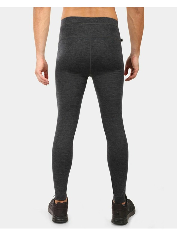 Kilpi Pantaloni termo din LÂNĂ MERINO pentru bărbați Kilpi MAVORA BOTTOM-M Negru