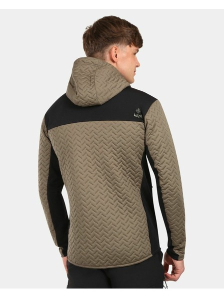Kilpi Hanorac fleece îmblănit pentru bărbați cu glugă Kilpi NEVIA-M Verde