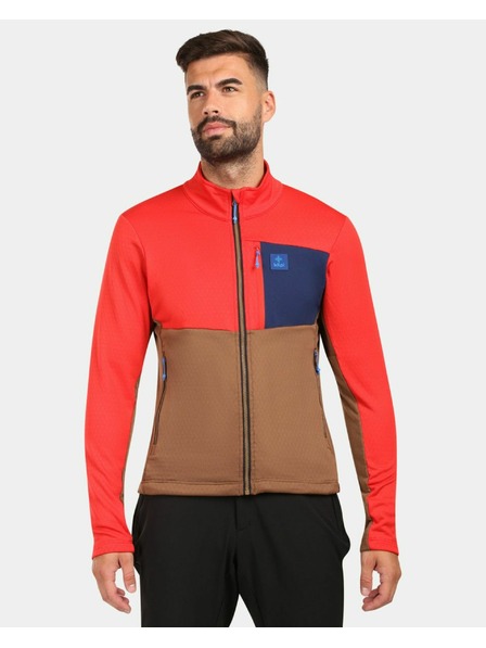 Kilpi Hanorac fleece pentru bărbați Kilpi ERIN-M Maro
