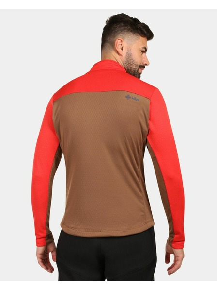 Kilpi Hanorac fleece pentru bărbați Kilpi ERIN-M Maro