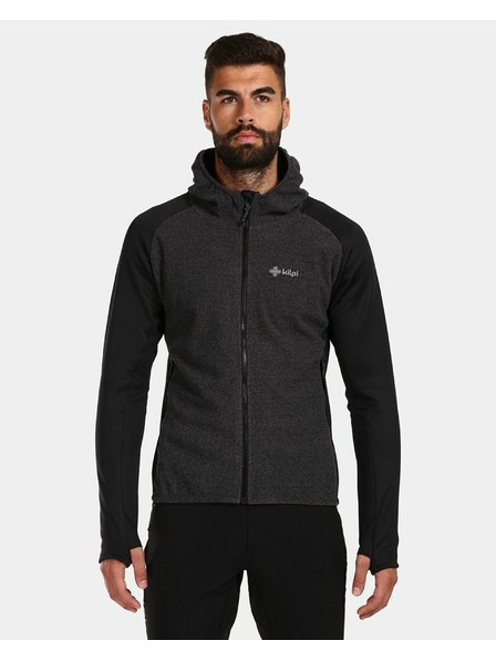 Kilpi Hanorac din fleece pentru bărbați Kilpi VERSAM-M Negru
