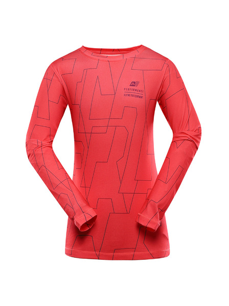 ALPINE PRO Tricou copii cu uscare rapidă ALPINE PRO LOUSO diva pink variantă pa
