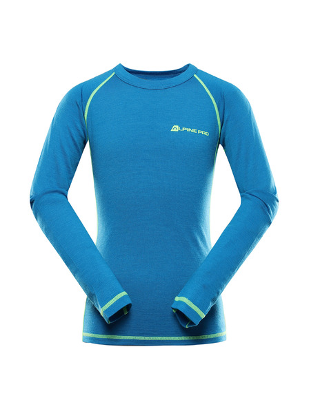 ALPINE PRO Tricou copii din lână merino ALPINE PRO MERENO methyl