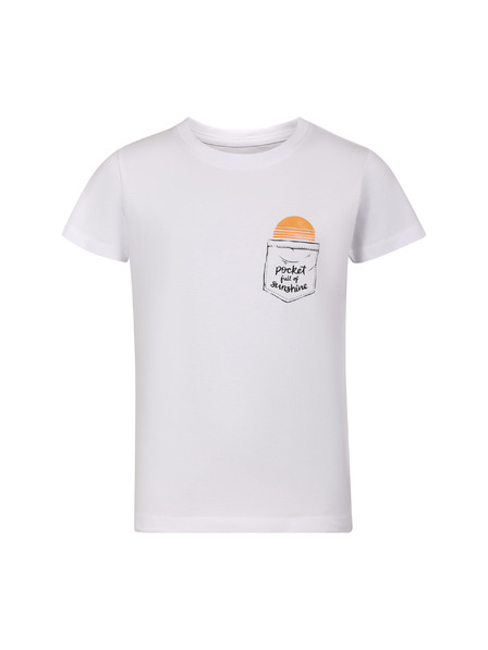ALPINE PRO Tricou din bumbac pentru copii ALPINE PRO SUMEKO white varianta pa