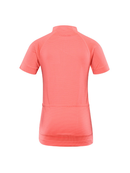 ALPINE PRO Tricou rapid uscat pentru ciclism pentru copii ALPINE PRO LATTERO neon salmon