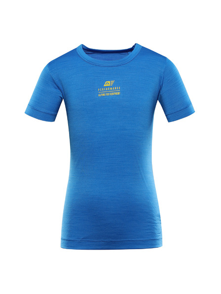 ALPINE PRO Tricou rapid uscat pentru copii ALPINE PRO BASIKO electric blue lemonade