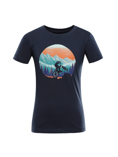 ALPINE PRO Tricou din bumbac pentru copii ALPINE PRO DALLO 2 moonlit ocean varianta pb