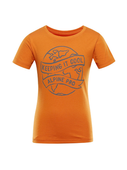 ALPINE PRO Tricou din bumbac organic pentru copii ALPINE PRO ECOMO 2 autumn maple varianta pc