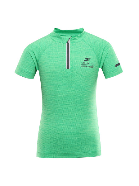 ALPINE PRO Tricou uscare rapidă pentru ciclism pentru copii ALPINE PRO LATTERO 2 pastel perf green