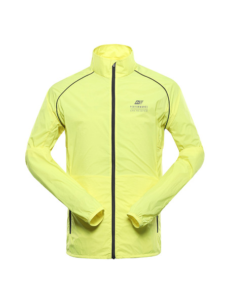 ALPINE PRO Jachetă ultralușoară pentru bărbați cu tratament dwr ALPINE PRO SPIN 2 neon yellow