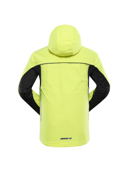 ALPINE PRO Jachetă softshell bărbătească cu tratament dwr ALPINE PRO KERAK neon yellow