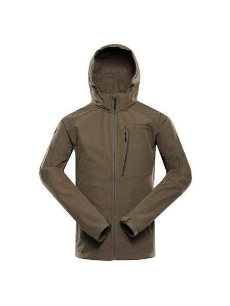 ALPINE PRO Jachetă softshell bărbătească cu membrană ALPINE PRO HOOR stone gray