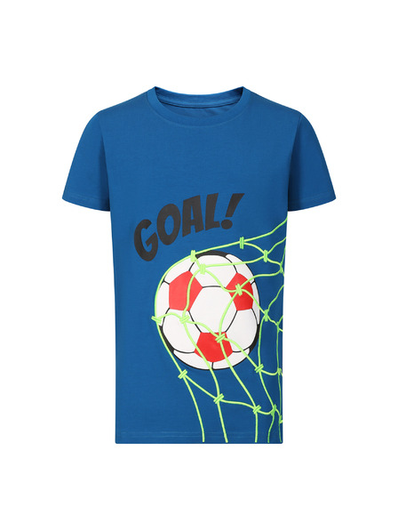 NAX Tricou din bumbac pentru copii nax NAX OMESO mykonos blue