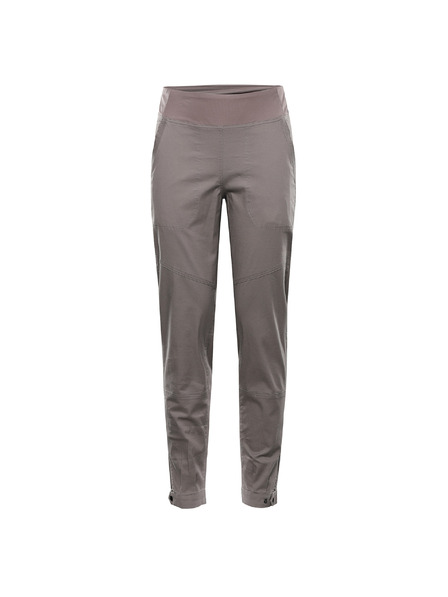 ALPINE PRO Pantaloni din bumbac de damă ALPINE PRO ZAMENA driftwood