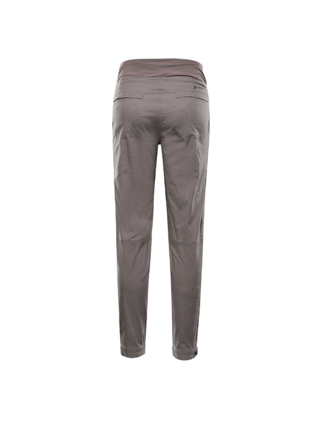 ALPINE PRO Pantaloni din bumbac de damă ALPINE PRO ZAMENA driftwood