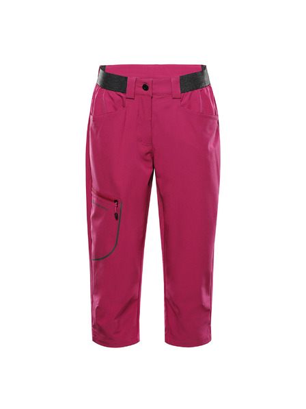 ALPINE PRO Pantaloni softshell capri pentru femei ALPINE PRO WEDERA 2 fuchsia red