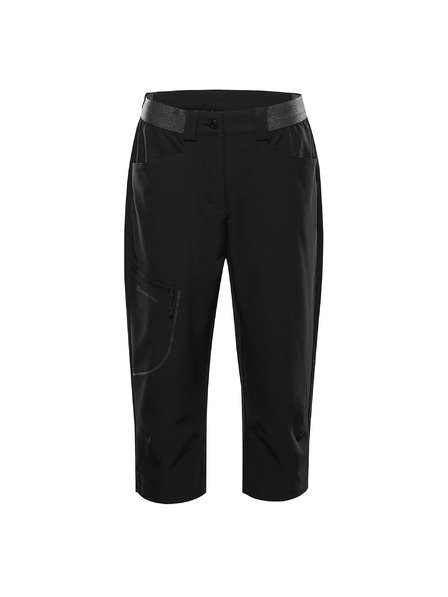 ALPINE PRO Pantaloni capri softshell pentru femei ALPINE PRO WEDERA 2 negru