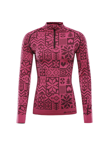 ALPINE PRO Lenjerie funcțională - tricou damă ALPINE PRO SEAMA fuchsia fedora