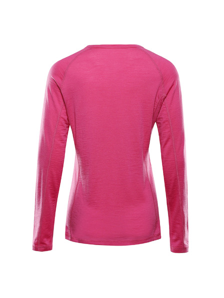 ALPINE PRO Tricou damă din lână merino ALPINE PRO MERENA fuchsia fedora varianta pa