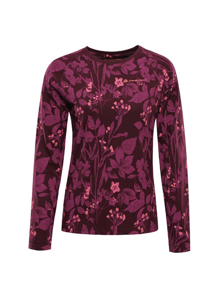 ALPINE PRO Tricou damă din bumbac organic ALPINE PRO GRETTA winetasting varianta pa