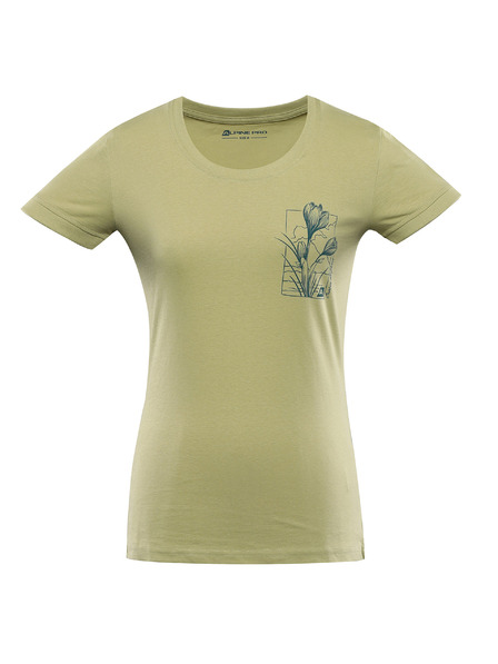 ALPINE PRO Tricou din bumbac organic pentru femei ALPINE PRO TERMESA weeping willow varianta pb