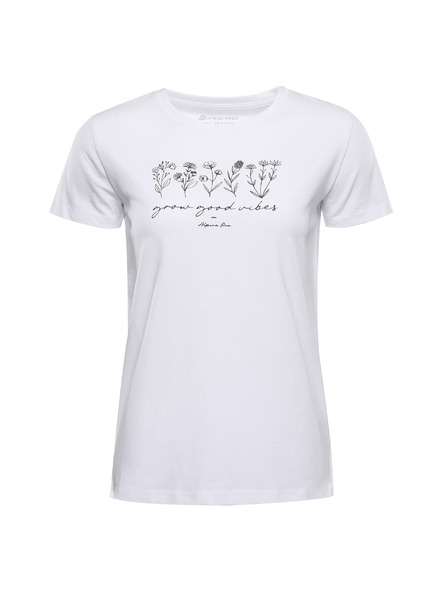 ALPINE PRO Tricou din bumbac pentru femei ALPINE PRO MOROLA white varianta pc