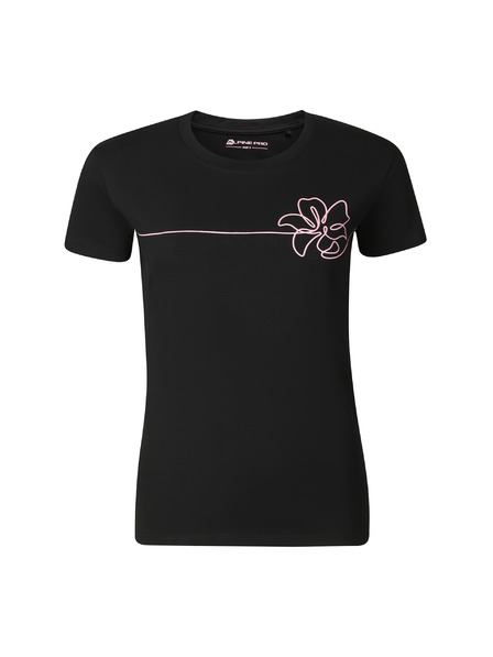 ALPINE PRO Tricou din bumbac pentru femei ALPINE PRO NORDA black varianta pa