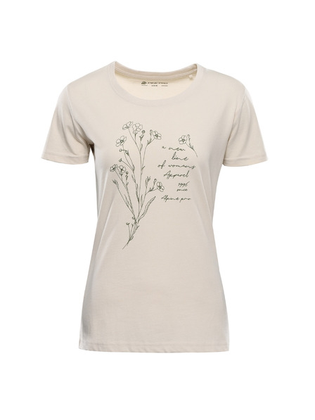 ALPINE PRO Tricou din bumbac organic pentru femei ALPINE PRO TERMESA 3 moonbeam varianta pb