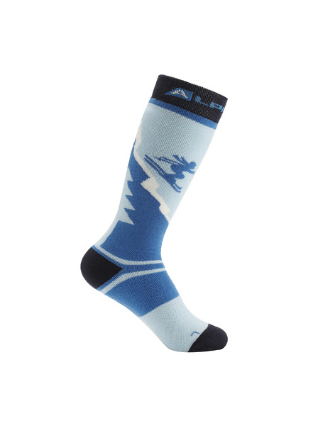 ALPINE PRO Șosete de schi pentru copii din lână merino ALPINE PRO SKYRO windsurfer