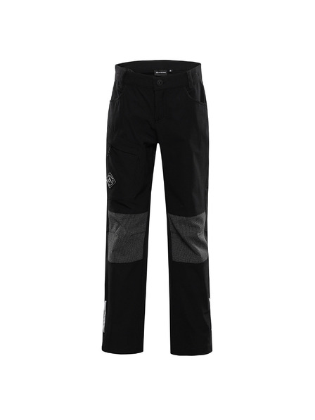 ALPINE PRO Pantaloni softshell copii - tratament hidrofug ALPINE PRO ATEMO black
