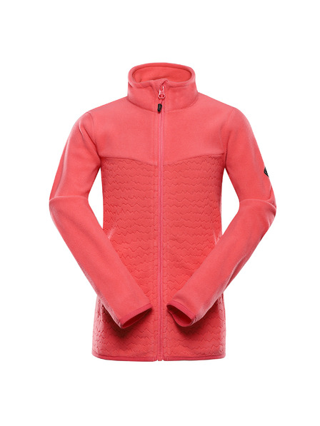 ALPINE PRO Hanorac călduros din microfleece pentru copii ALPINE PRO SIUSO 3 coral calypso