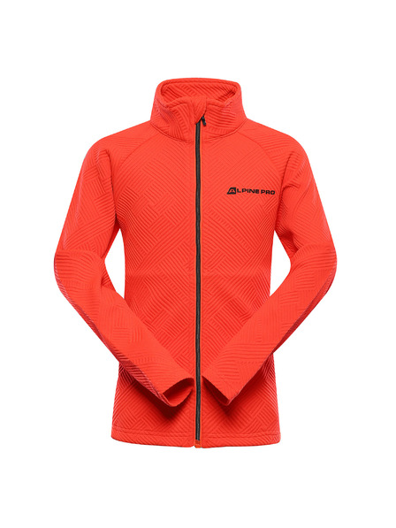 ALPINE PRO Hanorac sport pentru copii ALPINE PRO DOZERO 2 roșu neon