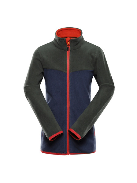 ALPINE PRO Hanorac termic din microfleece pentru copii ALPINE PRO SIUSO 3 petrol