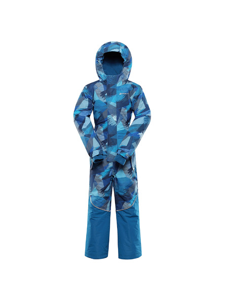 ALPINE PRO Combinezon cu membrană ptx snow pentru copii ALPINE PRO KIREMO neon atomic blue variantă pb