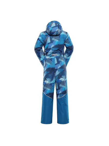 ALPINE PRO Combinezon cu membrană ptx snow pentru copii ALPINE PRO KIREMO neon atomic blue variantă pb