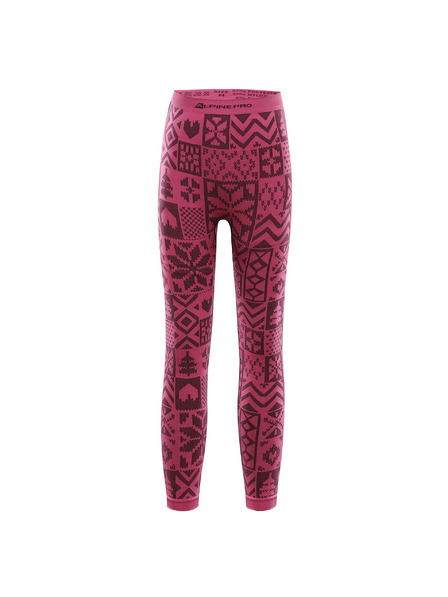 ALPINE PRO Lenjerie funcțională - pantaloni pentru copii ALPINE PRO LESSO fuchsia fedora