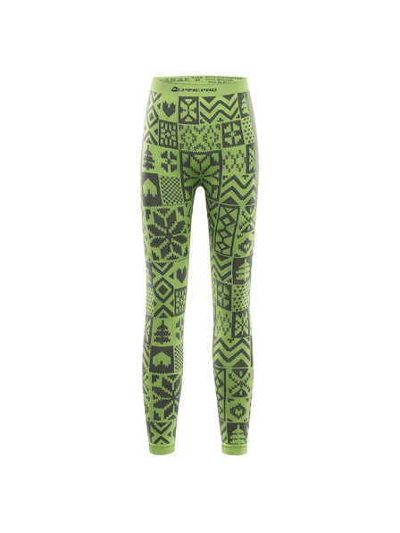 ALPINE PRO Lenjerie funcțională - pantaloni pentru copii ALPINE PRO LESSO acid lime