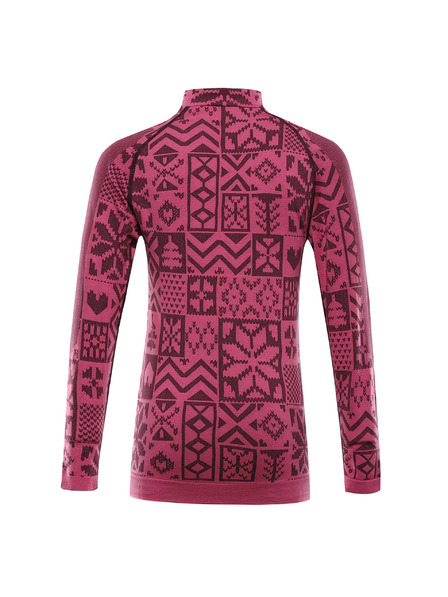 ALPINE PRO Lenjerie funcțională - tricou pentru copii ALPINE PRO SEAMO fuchsia fedora