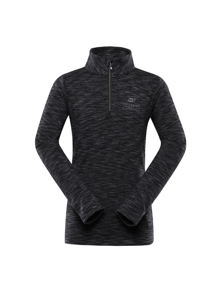 ALPINE PRO Pulover rapid uscat pentru copii ALPINE PRO QADO negru