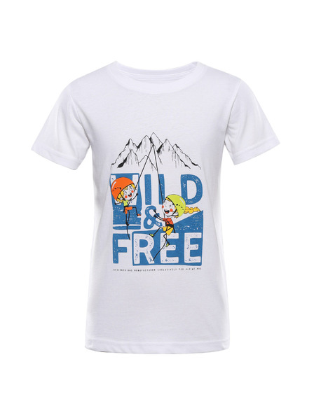 ALPINE PRO Tricou din bumbac organic pentru copii ALPINE PRO ECOMO 3 white varianta pc