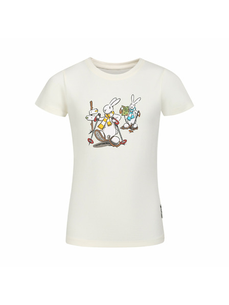 ALPINE PRO Tricou din bumbac pentru copii bob și bobek ALPINE PRO BOBBO creme