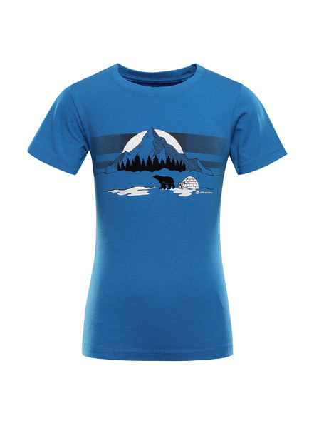 ALPINE PRO Tricou uscare rapidă pentru copii cu cool-dry ALPINE PRO DALLO 3 brilliant blue varianta pc