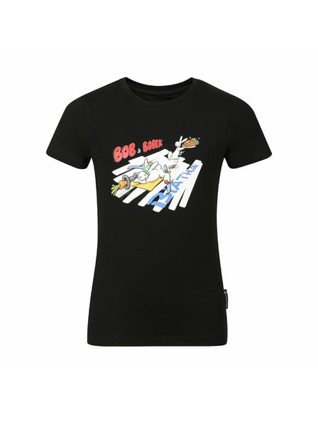 ALPINE PRO Tricou din bumbac pentru copii bob și bobek ALPINE PRO BOBBO black