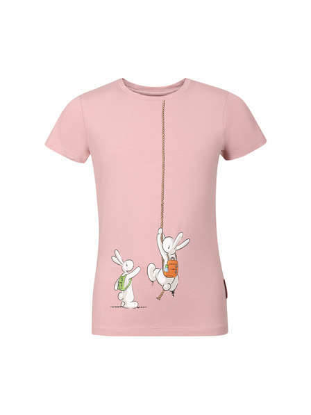 ALPINE PRO Tricou din bumbac Bob și Bobek pentru copii ALPINE PRO BOBBO pale mauve